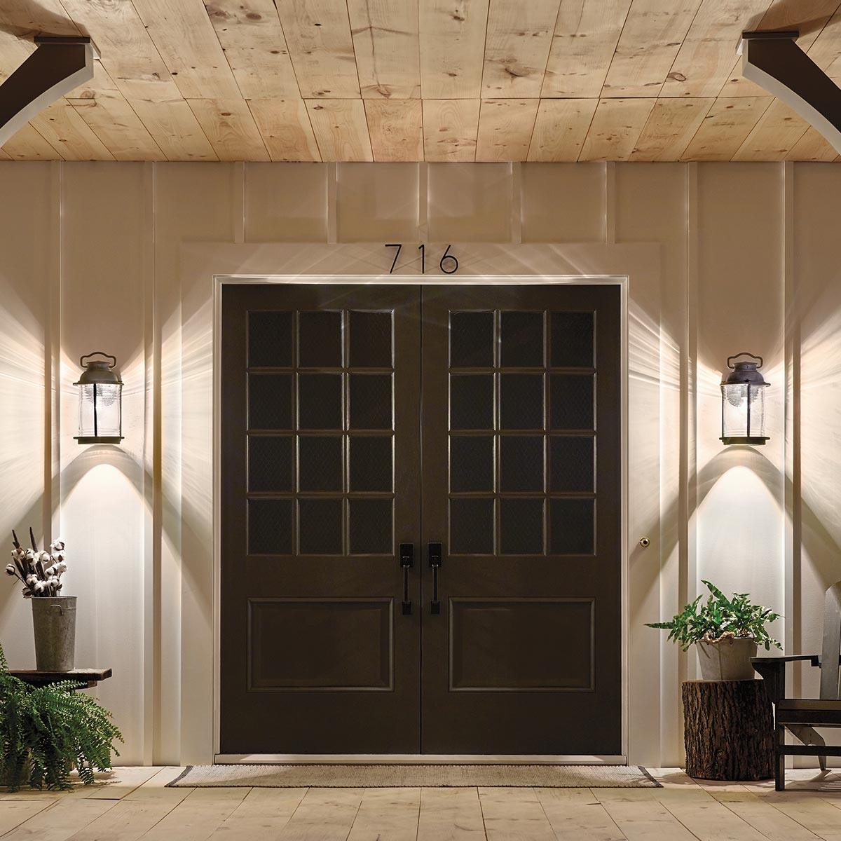 Kichler Ashland Bay Large Bronze Outdoor Wall Light