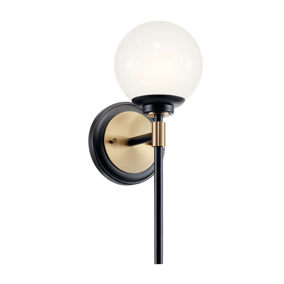 Benno Black & Bronze Bathroom Wall Light KL-BENNO1-BK-CPZ by Kichler