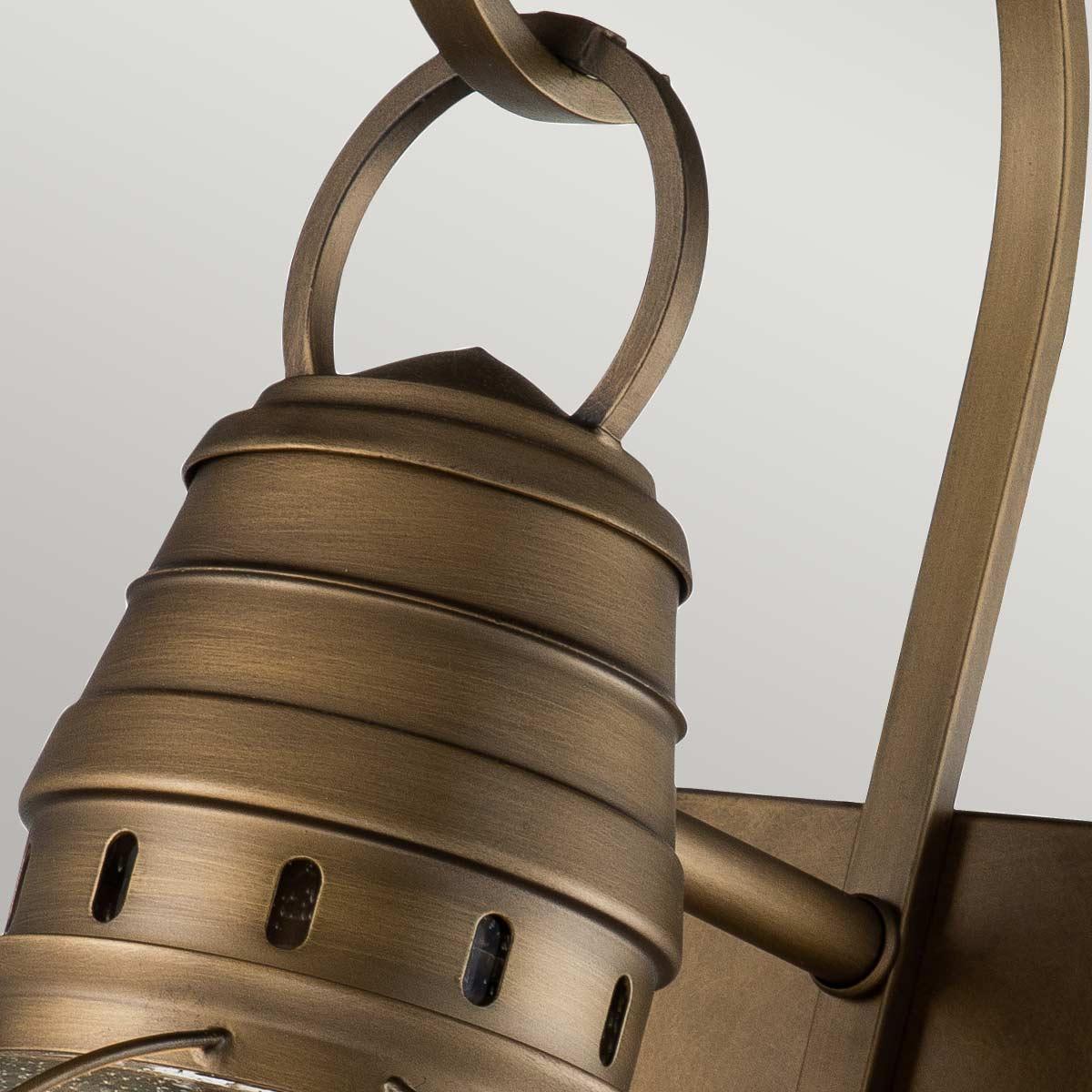 Kichler Bridgepoint 1 Light Large Brass Outdoor Wall Light