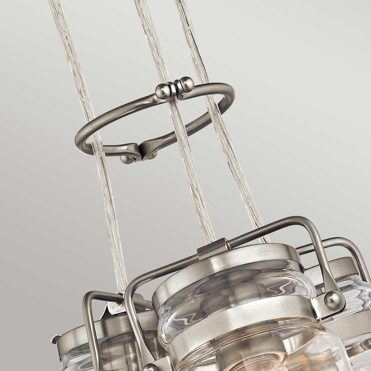 Kichler Brinley 3 Light Brushed Nickel Ceiling Pendant