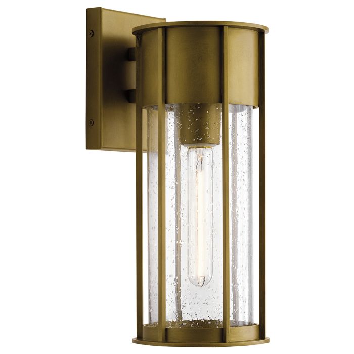 Camillo Brass Medium Outdoor Wall Lantern KL-CAMILLO-M-PNBR by Kichler