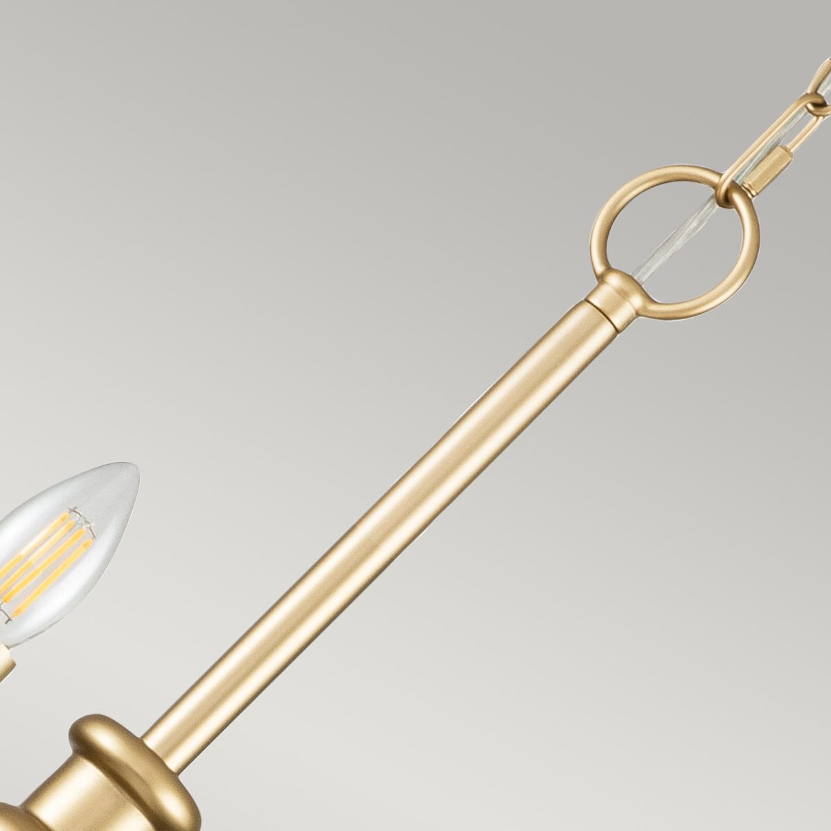 Capitol Hill 12 Light Brass Chandelier