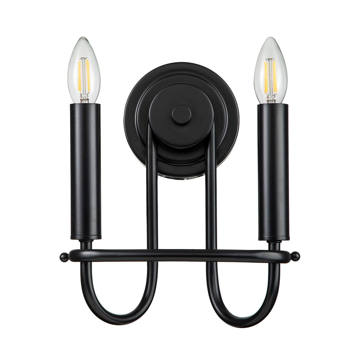 Capitol Hill Black Double Wall light