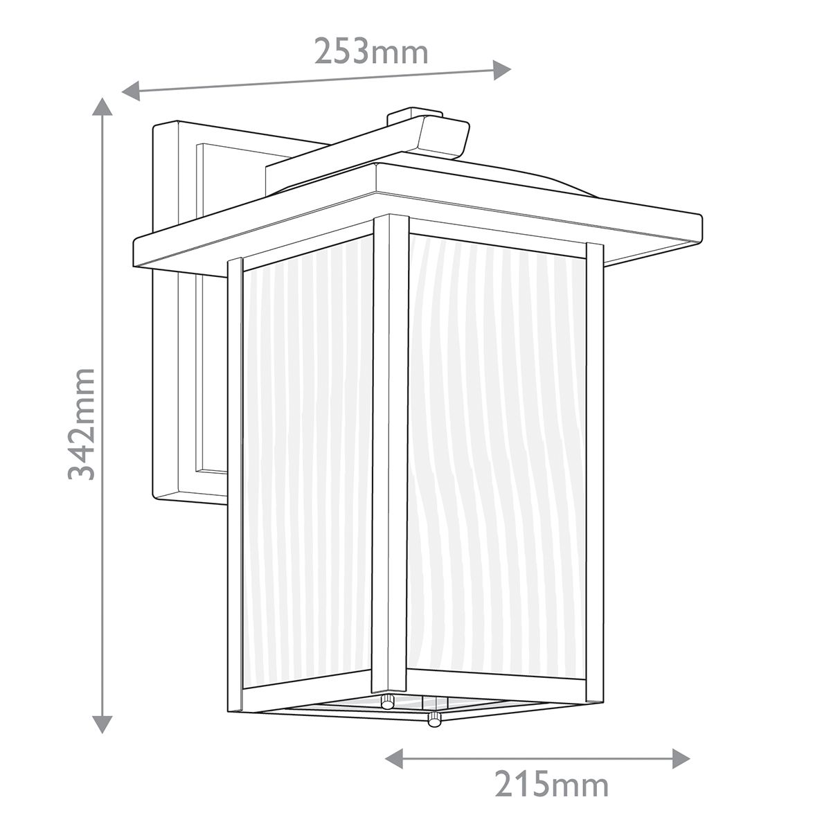 Cappanna 1 Light Medium Outdoor Wall Lantern