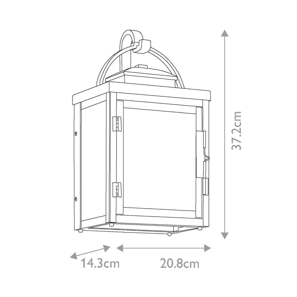 Kichler Carlson 2 Light Bronze Outdoor Wall Light