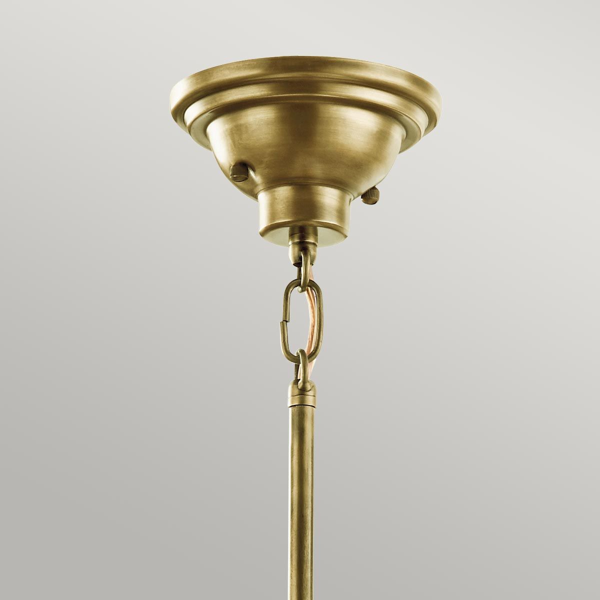 Kichler Cobson 1 Light Mini Natural Brass Ceiling Pendant