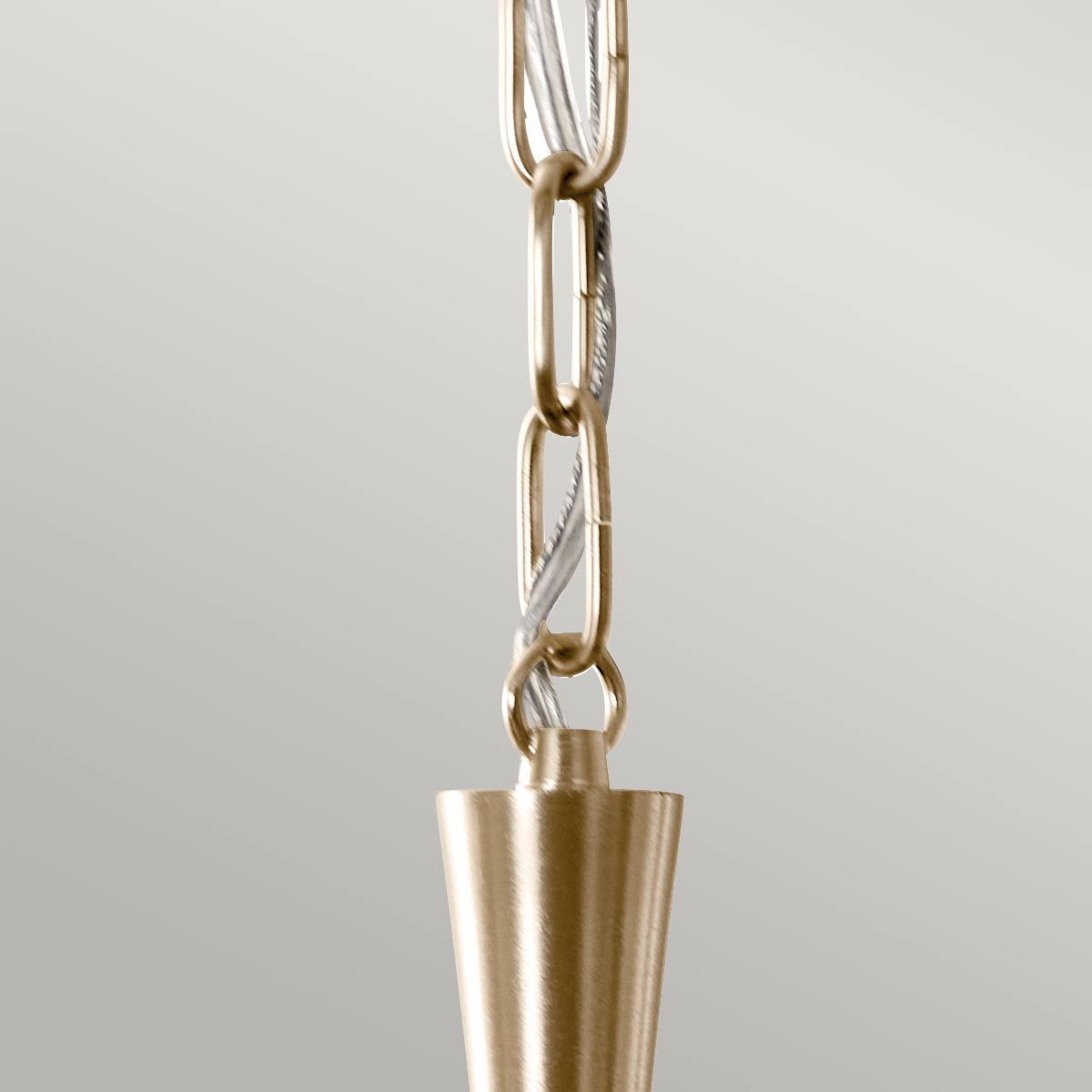 Kichler Delarosa Black and Champagne Bronze Ceiling Pendant Light