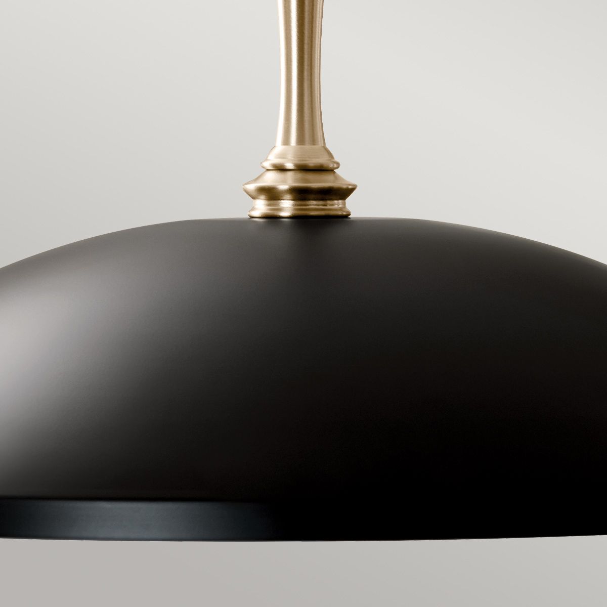 Kichler Delarosa Black and Champagne Bronze Ceiling Pendant Light
