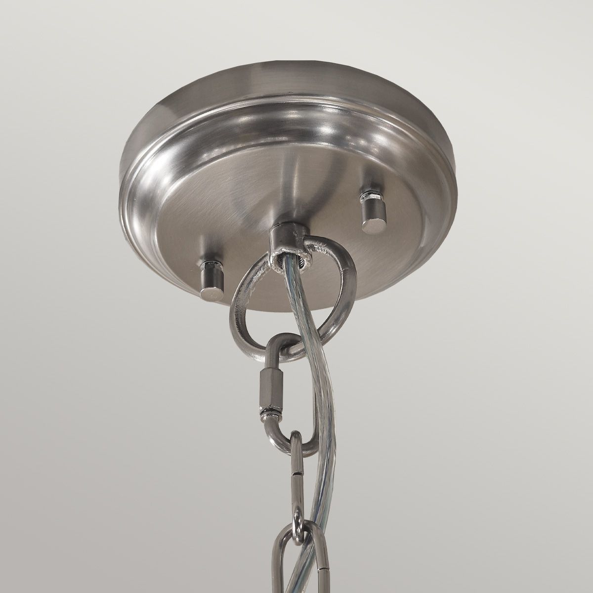 Deryn 3 Light Grey Chandelier