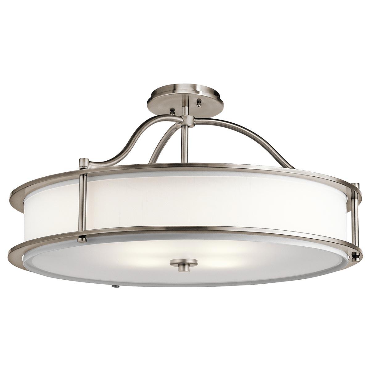 Kichler Emory 4 Light Pewter Semi Flush Chandelier Light