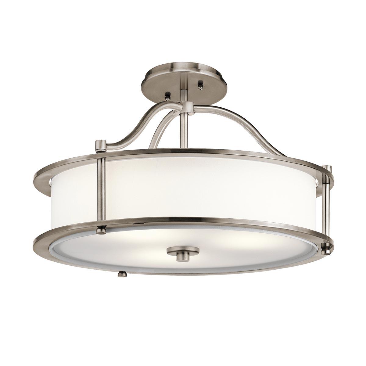 Kichler Emory 3 Light Pewter Semi Flush Pendant Light