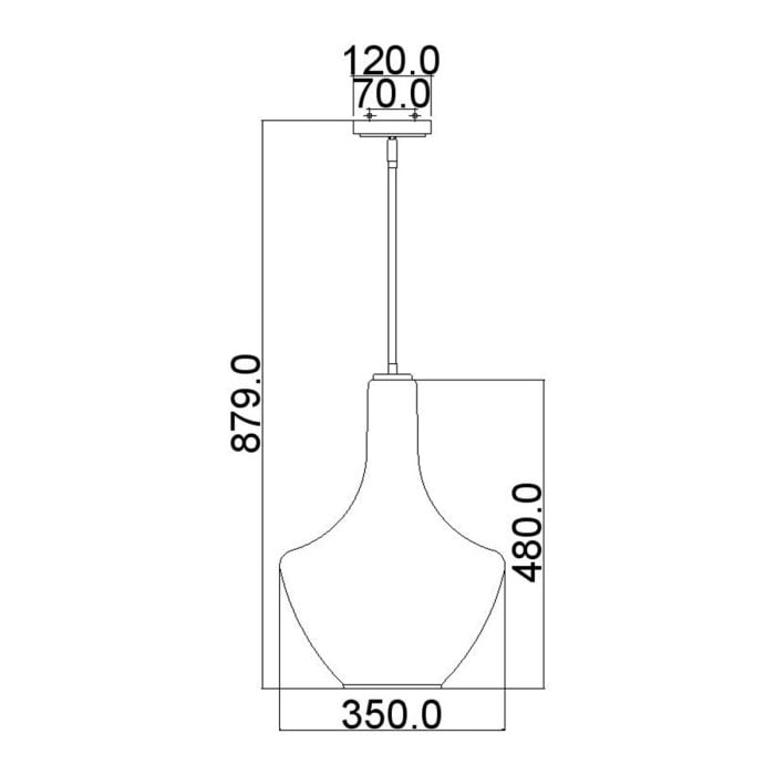 Kichler Everly 1 Light Medium Bronze Ceiling Pendant Light-OPEN-BOX