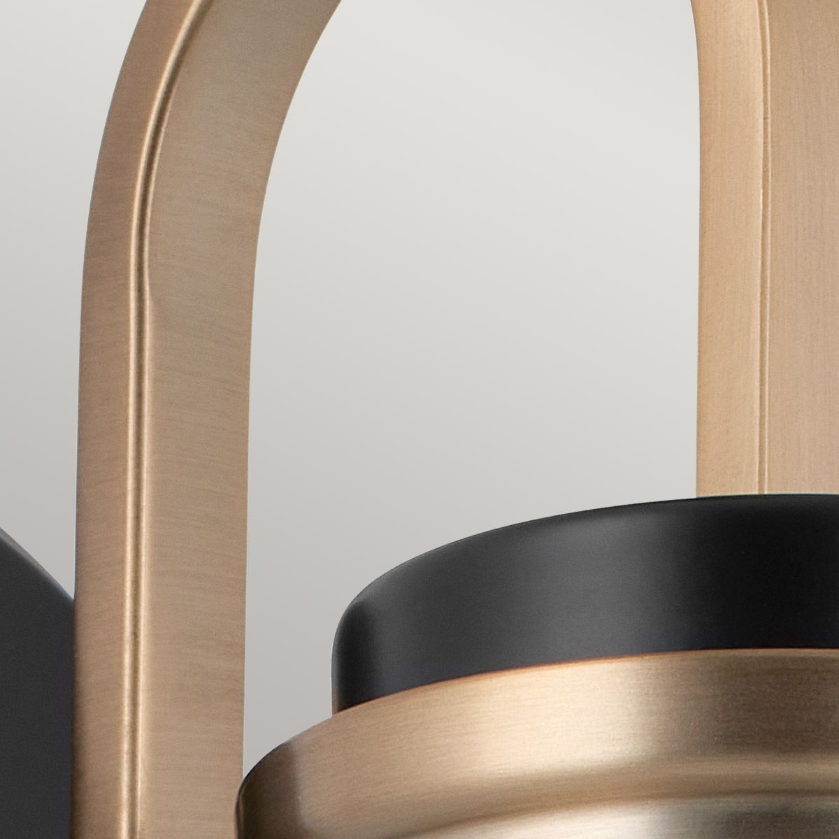 Kichler Farum Black with Champagne Bronze Wall Light