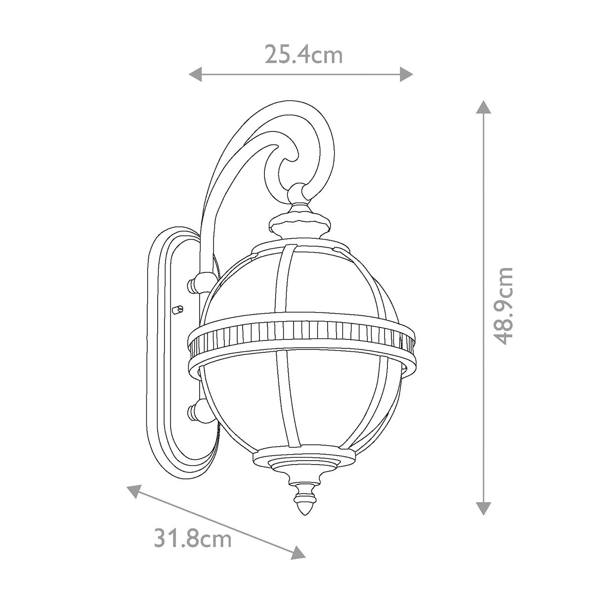 Kichler Halleron Outdoor 2 Light Wall Light