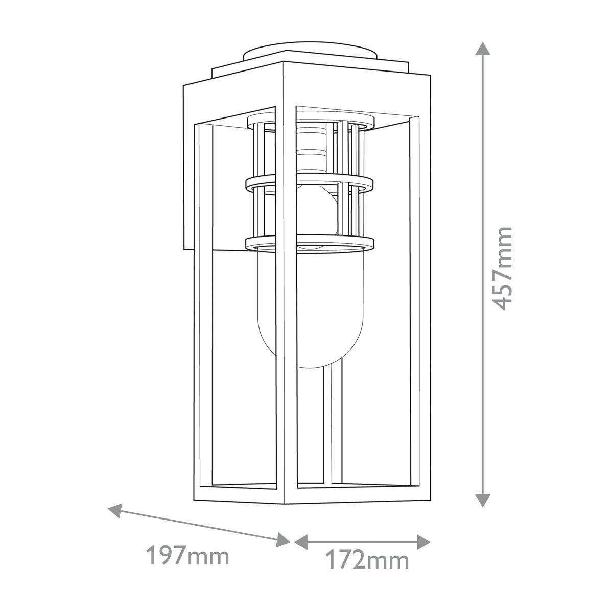 Kichler Hone Coastal 1 Light Medium Wall Lantern