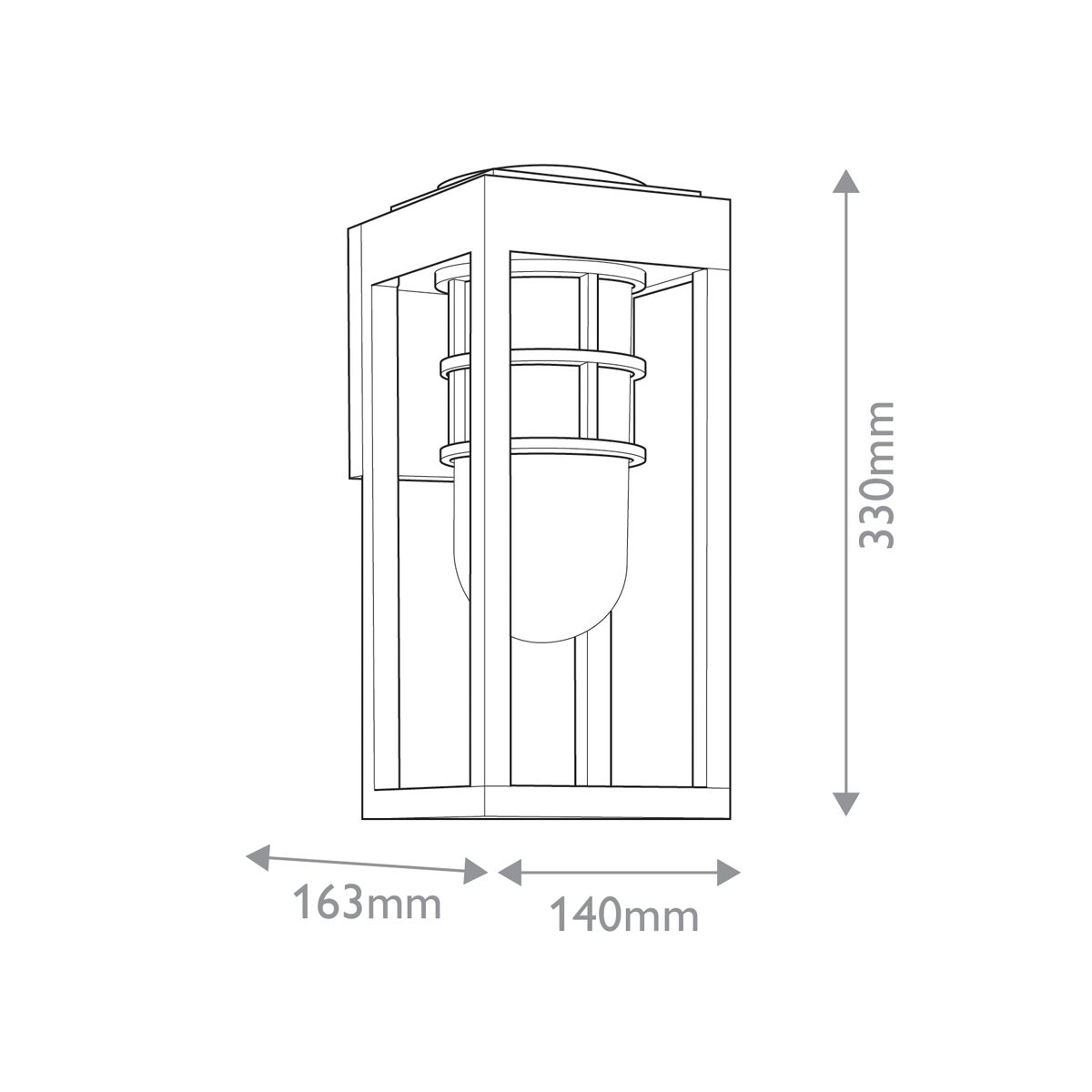 Kichler Hone Coastal 1 Light Small Wall Lantern-OB-180926