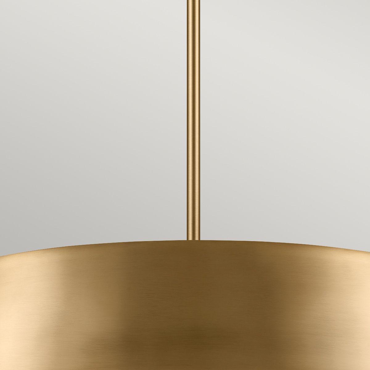 Luella 4 Light Duo Mount Brass Pendant or Flush Ceiling Light