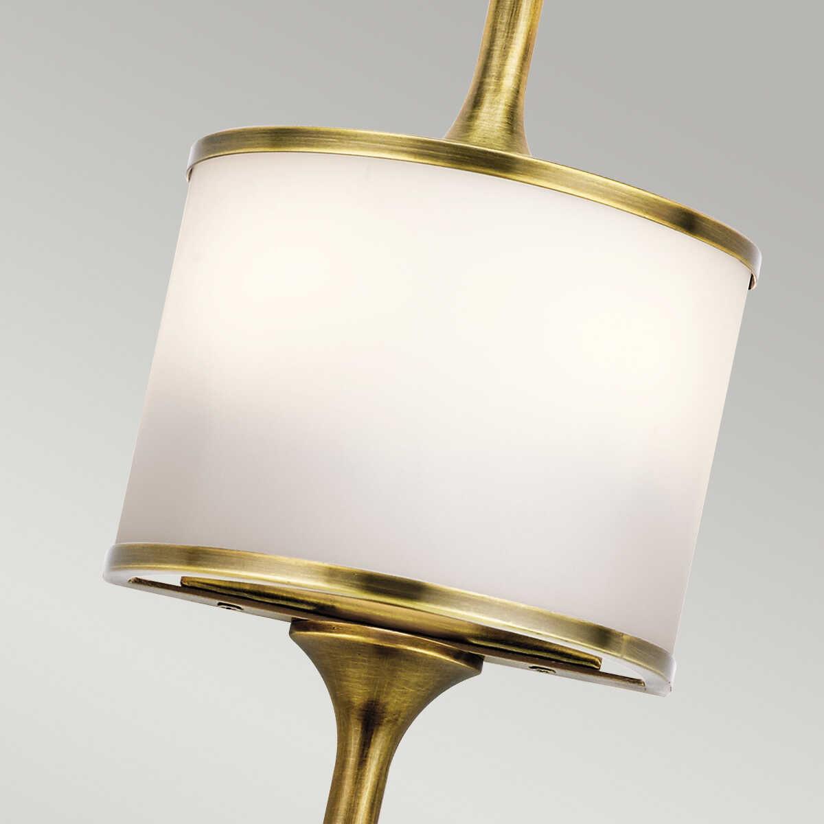 Kichler Mona 2 Light Small Natural Brass Bathroom Wall Light-WAREHOUSE-40-260626