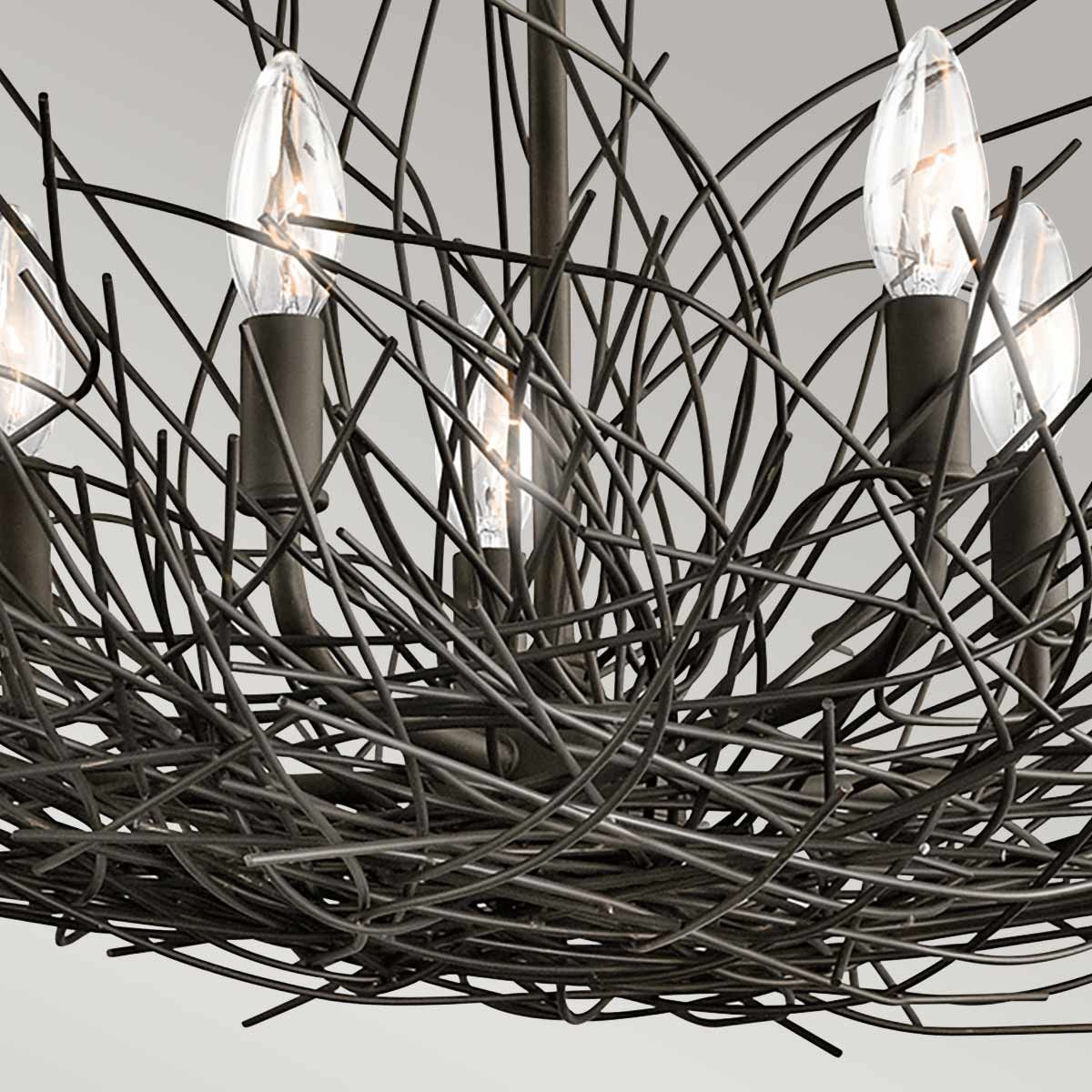 Kichler Organique 5 Light Bronze Chandelier Ceiling Light