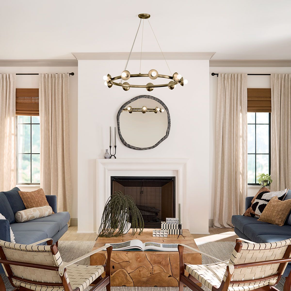 Kichler Palta 9 Light Bronze Chandelier