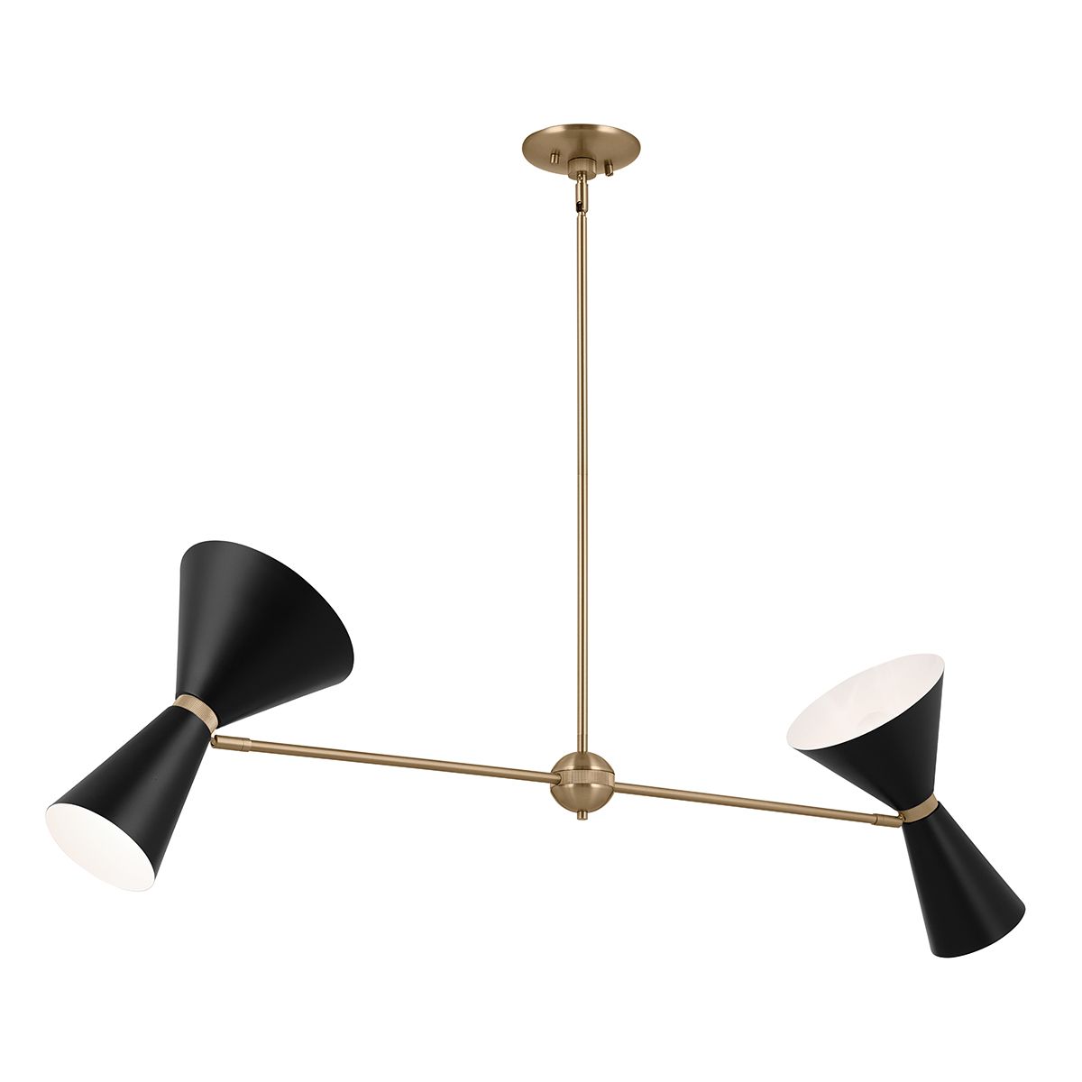 Kichler Phix 2 arm, 4 light up and down linear Chandelier
