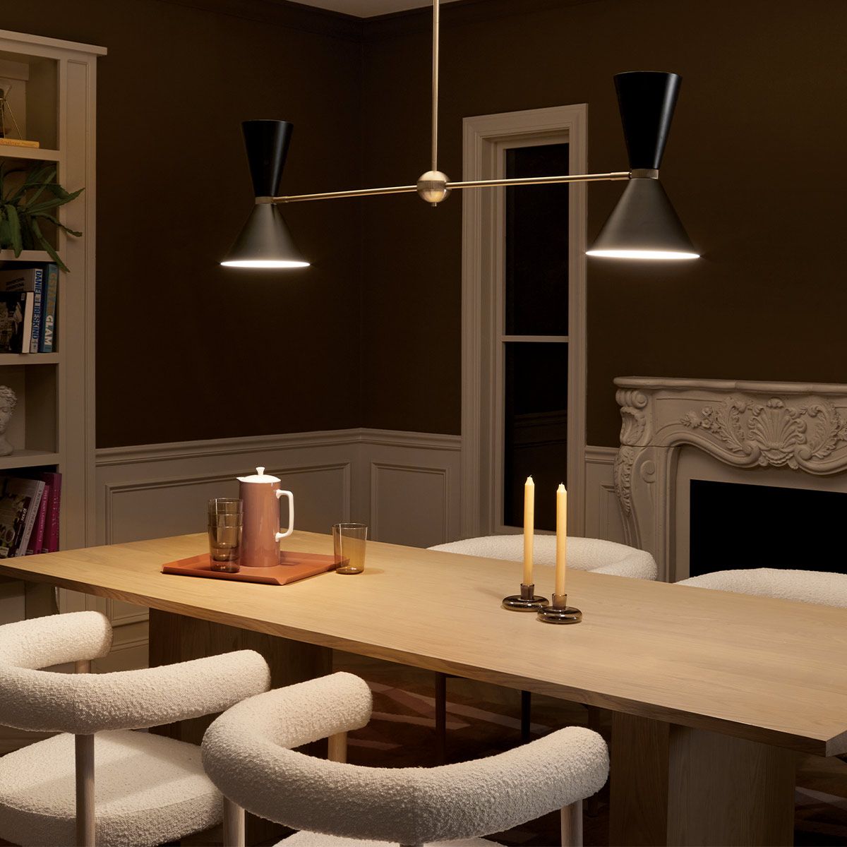 Kichler Phix 2 arm, 4 light up and down linear Chandelier