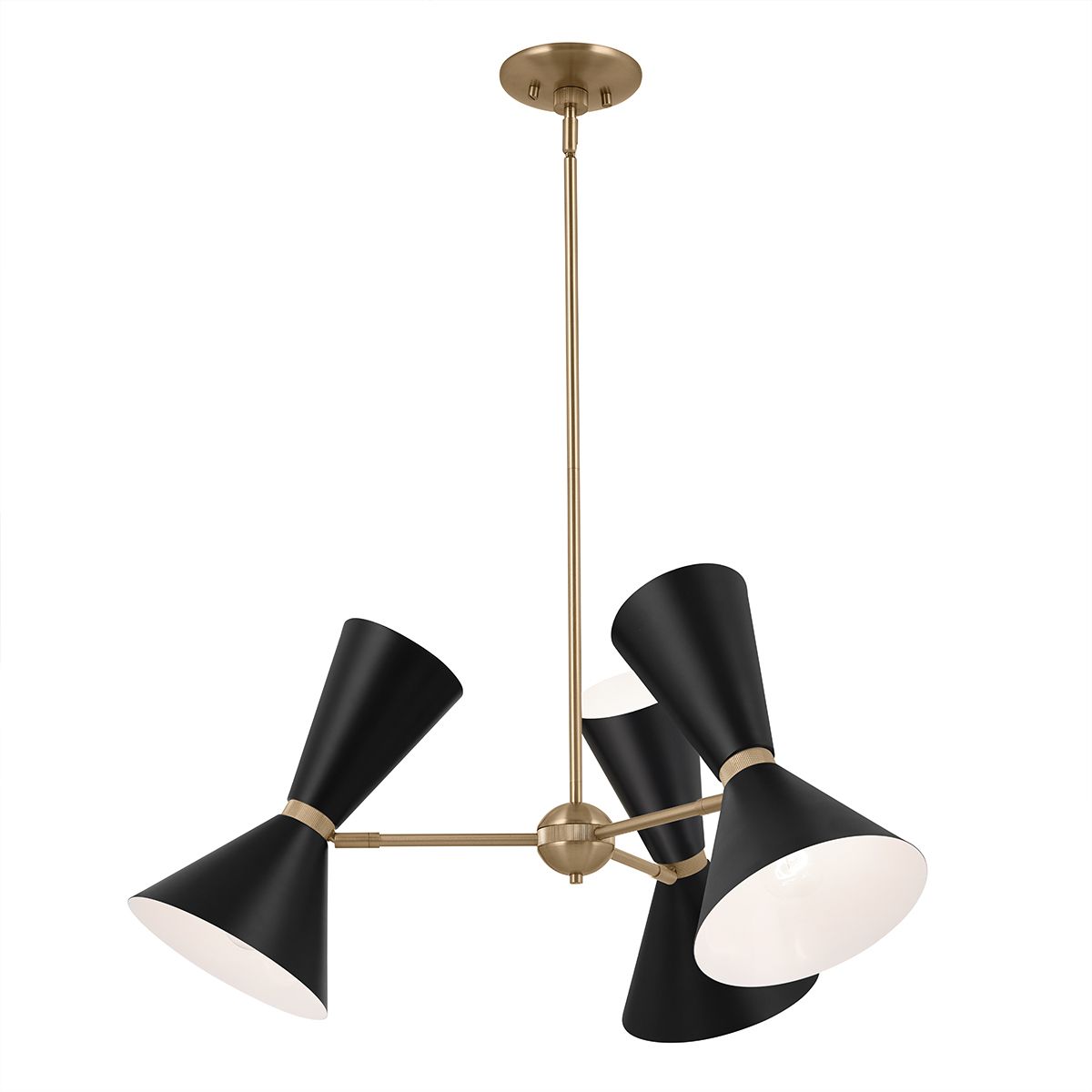 Kichler Phix 3 arm, 6 light up and down Chandelier by Kichler Lighting KL-PHIX-3-CBB