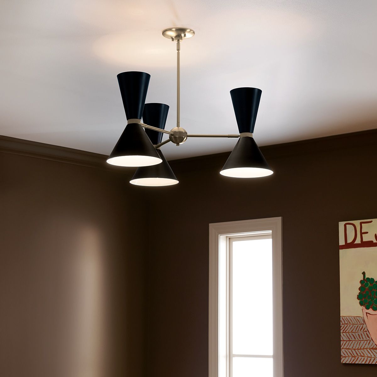 Kichler Phix 3 arm 6 light up and down Chandelier