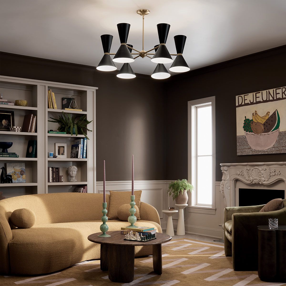 Kichler Phix 6 arm 12 light up and down Chandelier