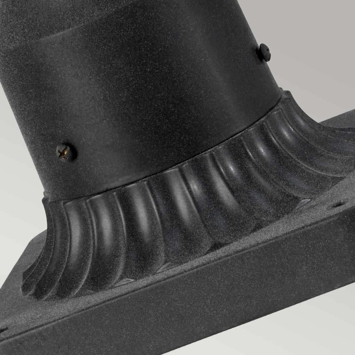 Kichler Riverwood 8" Zinc Pedestal Outdoor Lantern