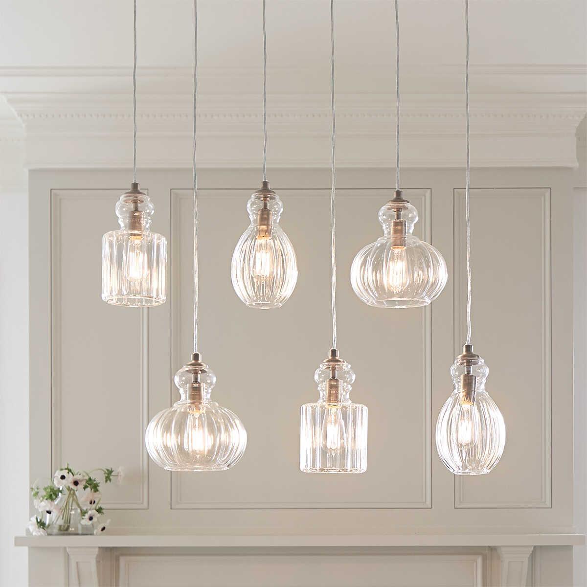 Kichler Riviera 1 Light Brushed Nickel Pendant Ceiling - 23cm-warehouse-clearance-140826