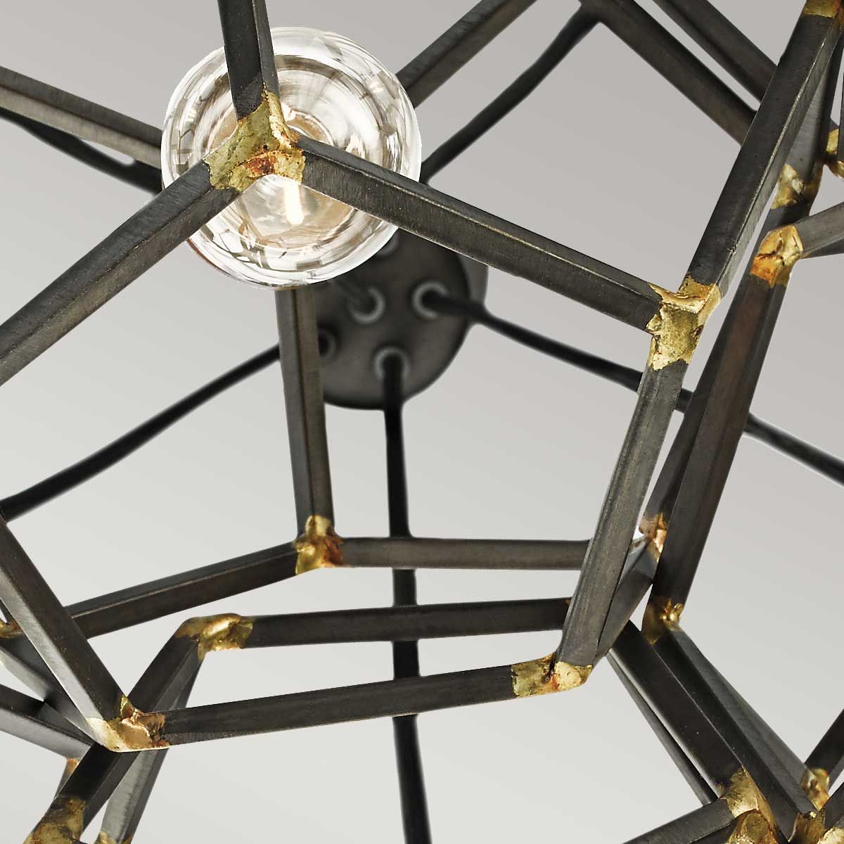 Kichler Rocklyn 6 Light Chandelier Ceiling Light - Raw Steel
