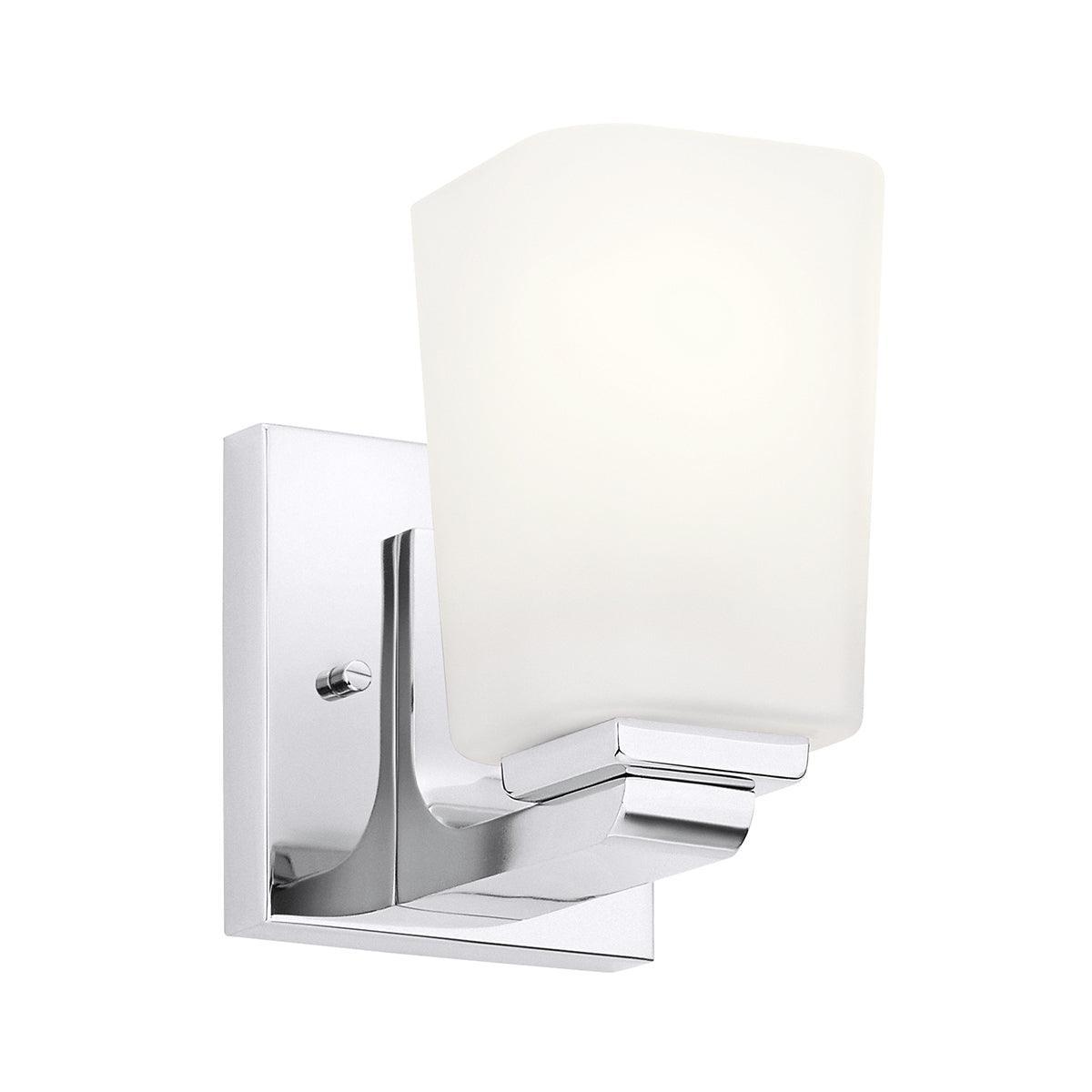 Kichler Roehm 1 Light Chrome Bathroom Wall Light-WAREHOUSE-40-260626