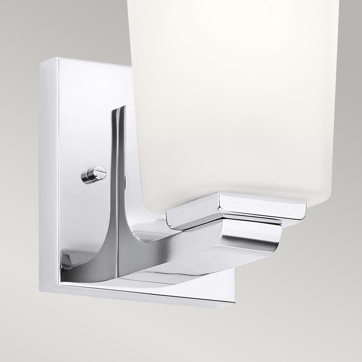 Kichler Roehm 1 Light Chrome Bathroom Wall Light-WAREHOUSE-40-260626