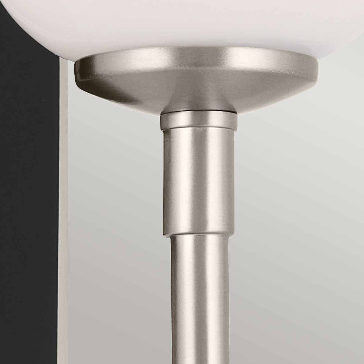 Kichler Solia Wall Light in Brushed Nickel with black accent