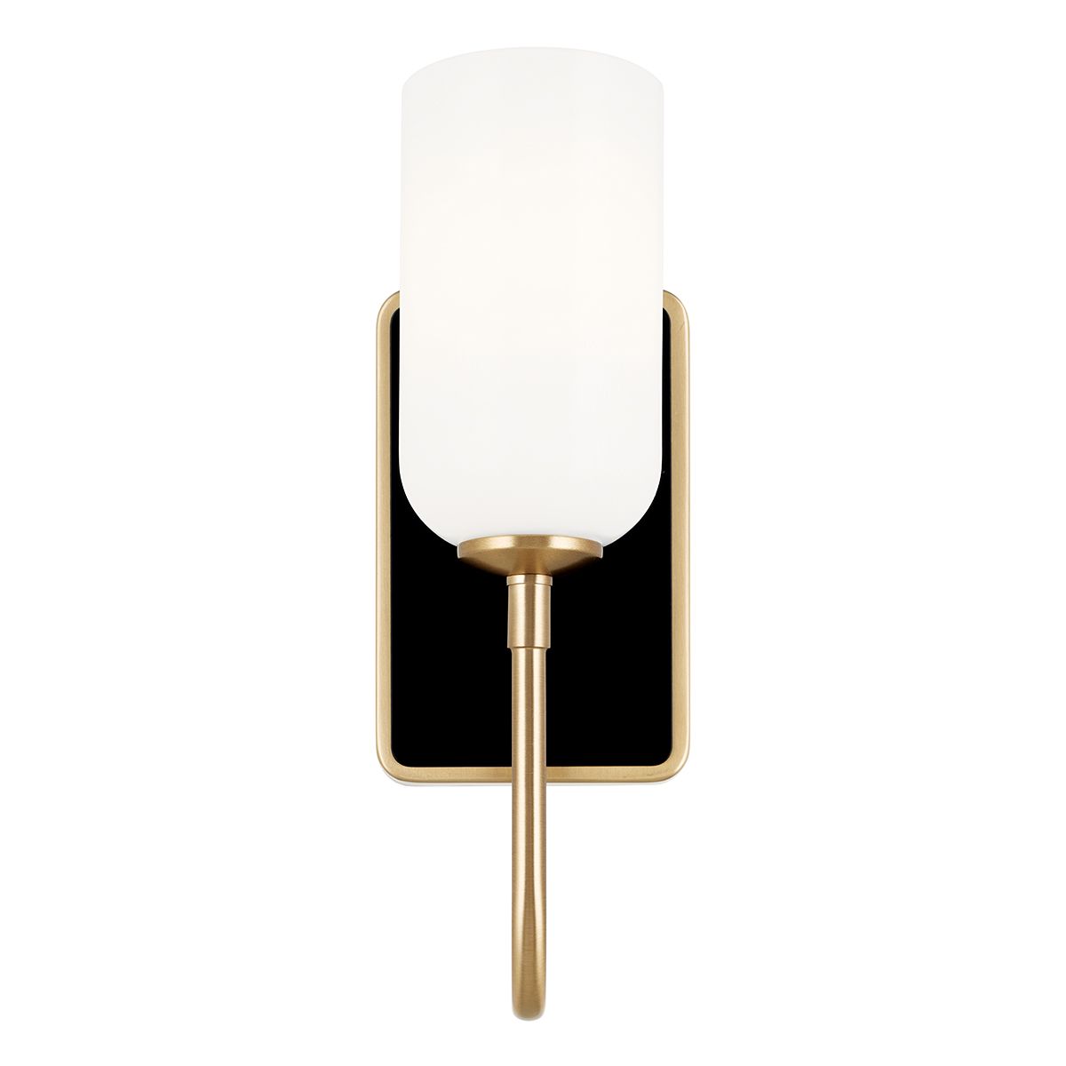 Kichler Solia Wall Light in Champagne Bronze with black accent