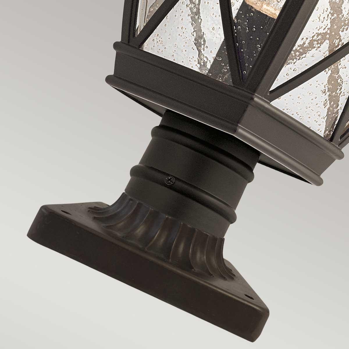 Kichler Tangier Medium 7.5" Bronze Outdoor Pedestal Light