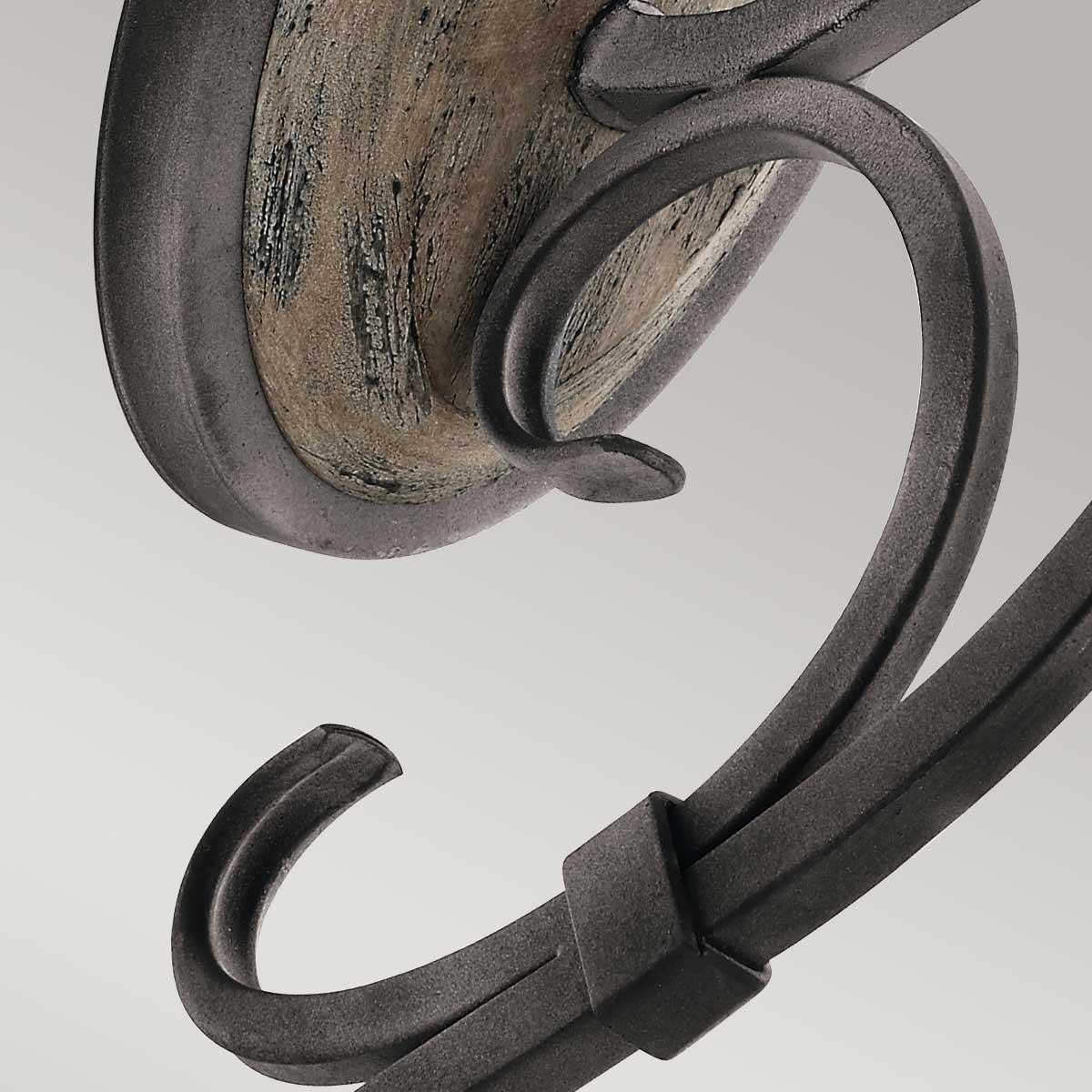 Kichler Taulbee 1 Light Weathered Zinc Wall Light