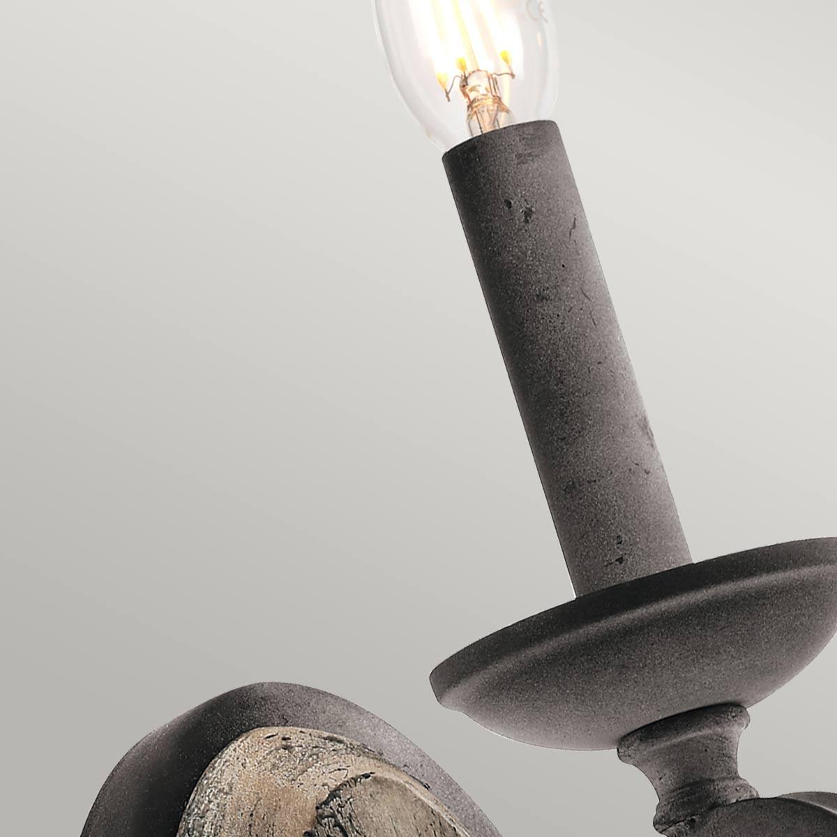 Kichler Taulbee 1 Light Weathered Zinc Wall Light