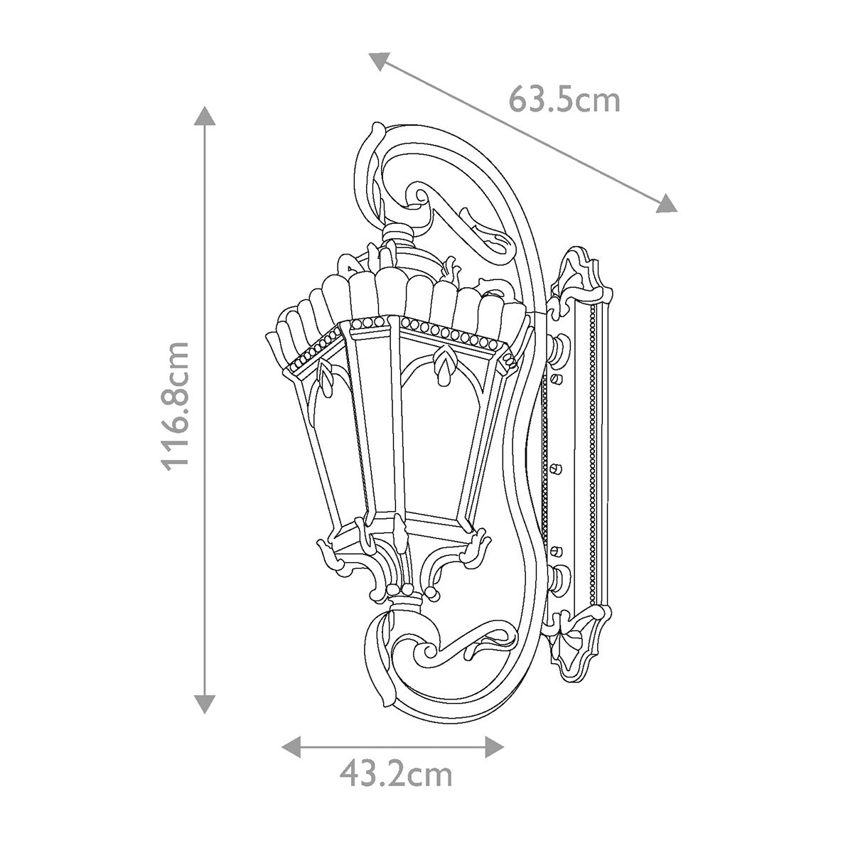 Kichler Tournai Londonderry Grand XL Outdoor Wall Light