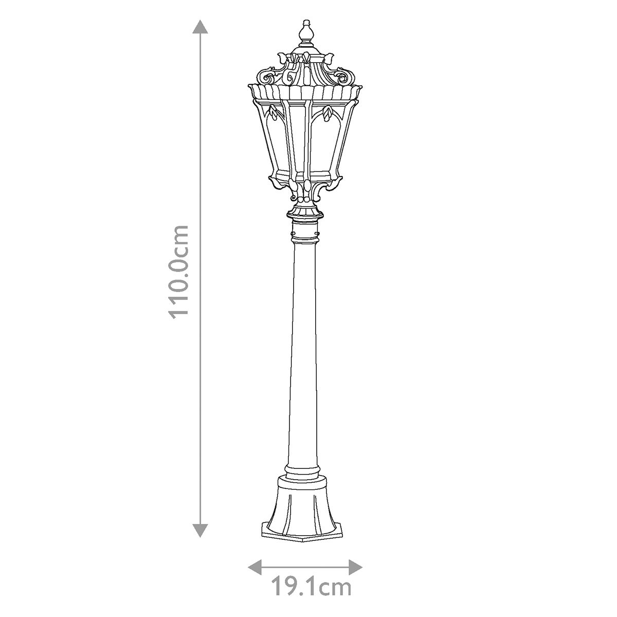 Kichler Tournai Londonderry Outdoor Medium Bollard Light