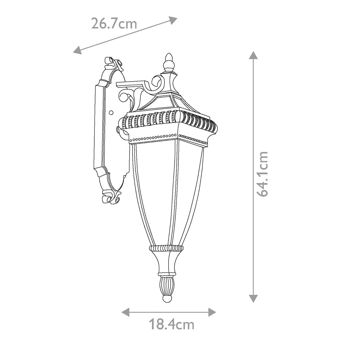 Kichler Venetian Rain Bronze Medium Outdoor Wall Light