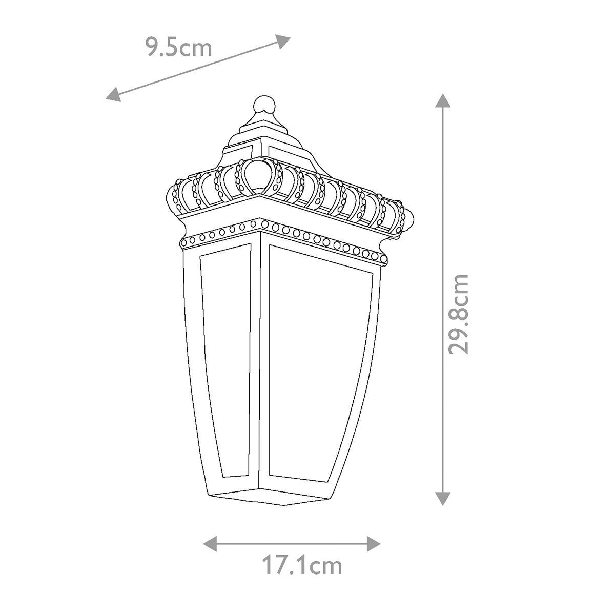Kichler Venetian Rain Brushed Bronze Outdoor Half Wall Light-warehouse-clearance-04-09-26