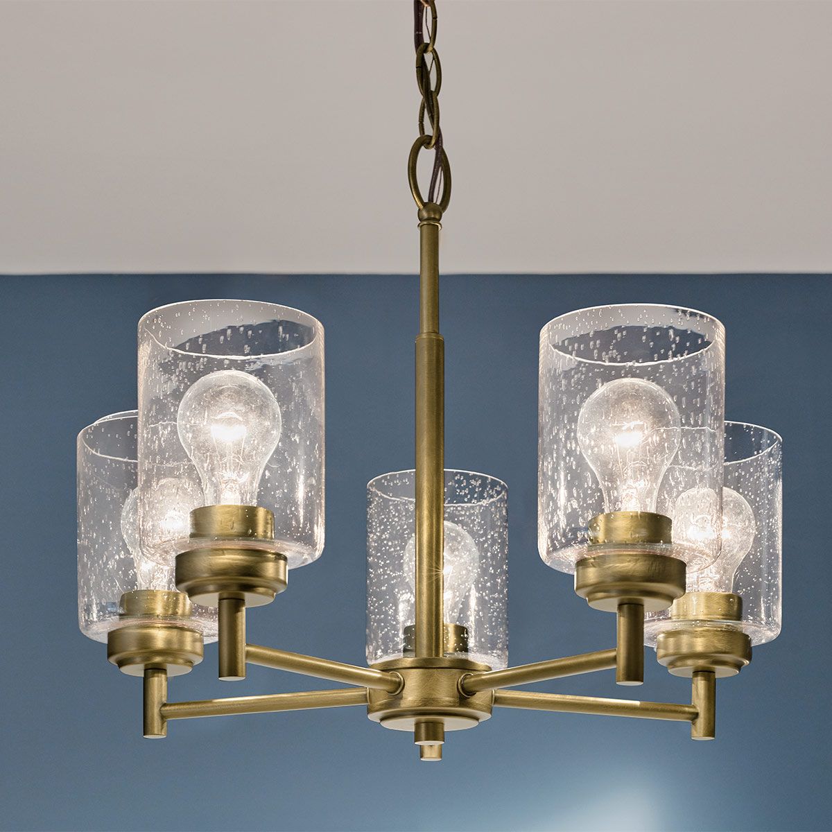 Kichler Winslow 5 Light Brass Chandelier