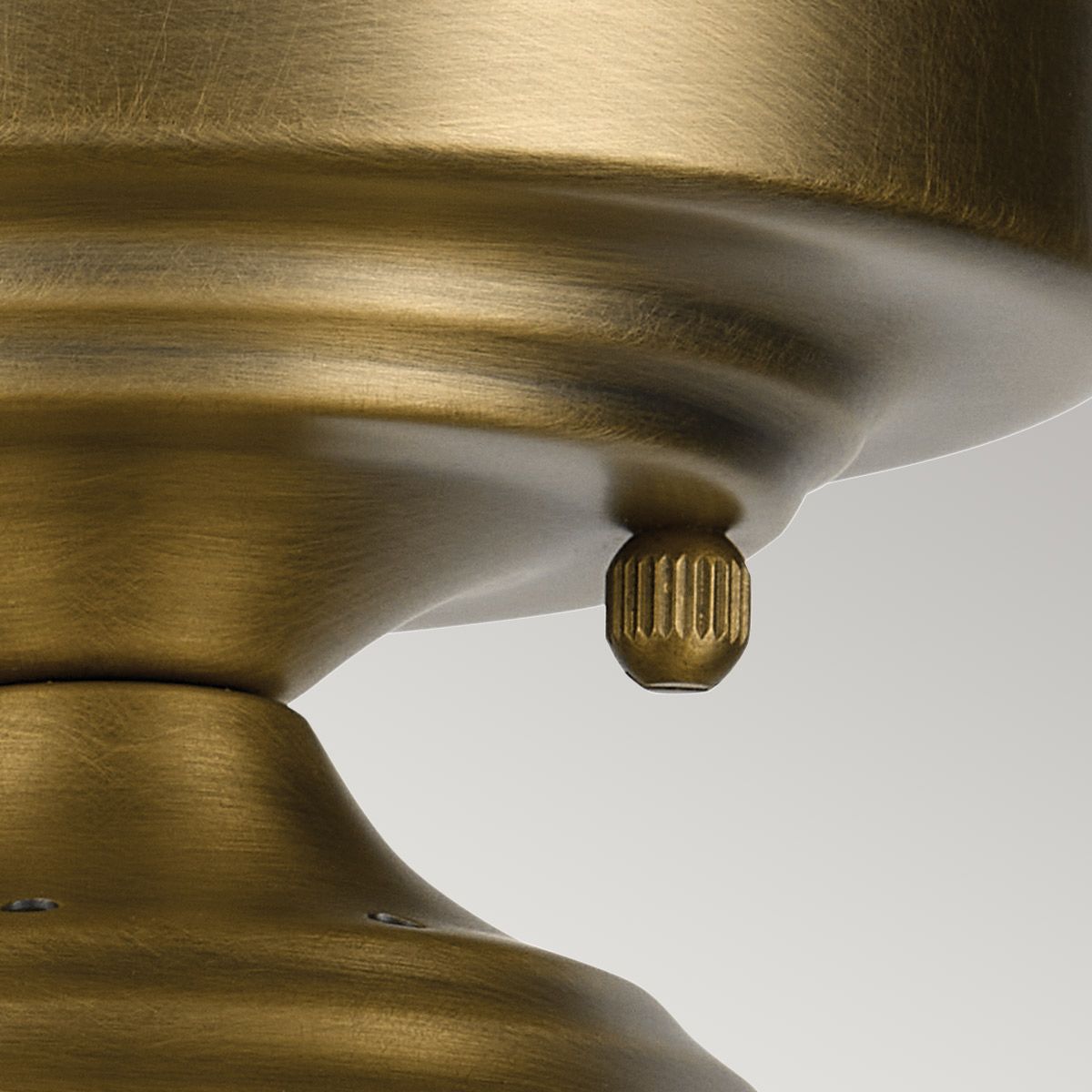 Kichler Winslow Brass Semi-Flush Ceiling Light