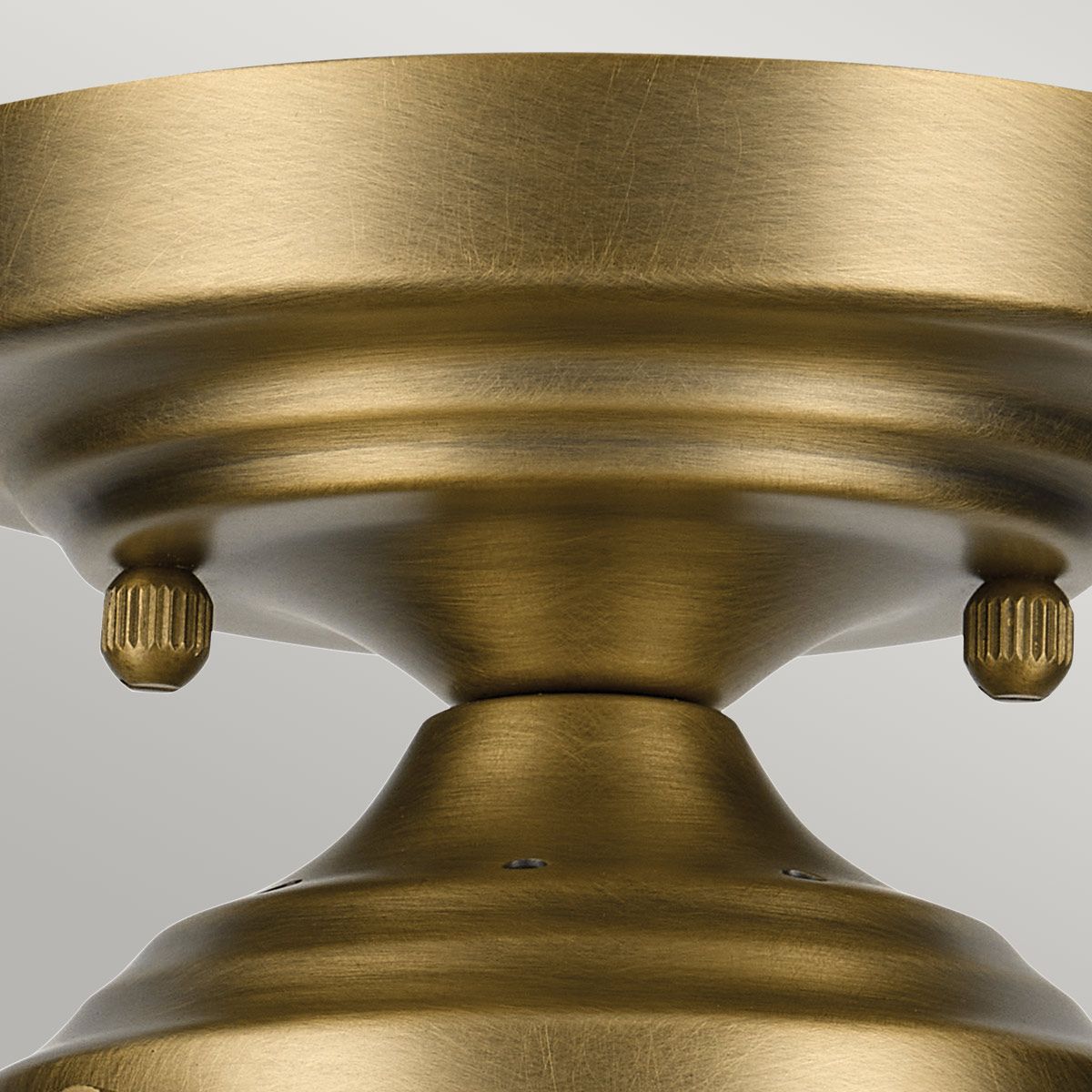 Kichler Winslow Brass Semi-Flush Ceiling Light