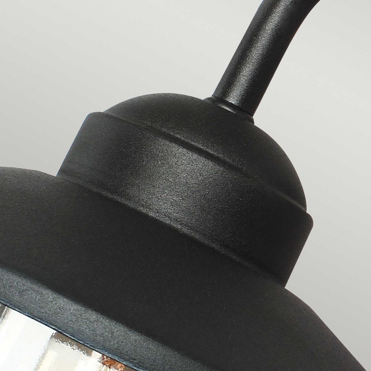 Elstead Klampenborg Black Outdoor Wall Light-OB-180926