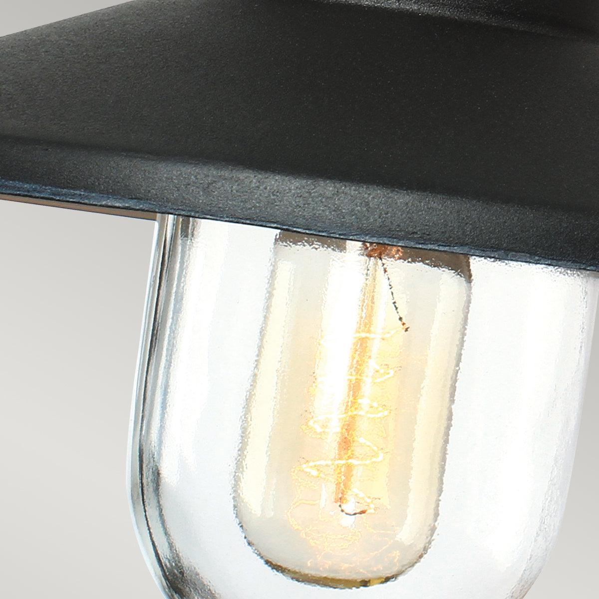 Elstead Klampenborg Black Outdoor Wall Light-WAREHOUSE-40-200326