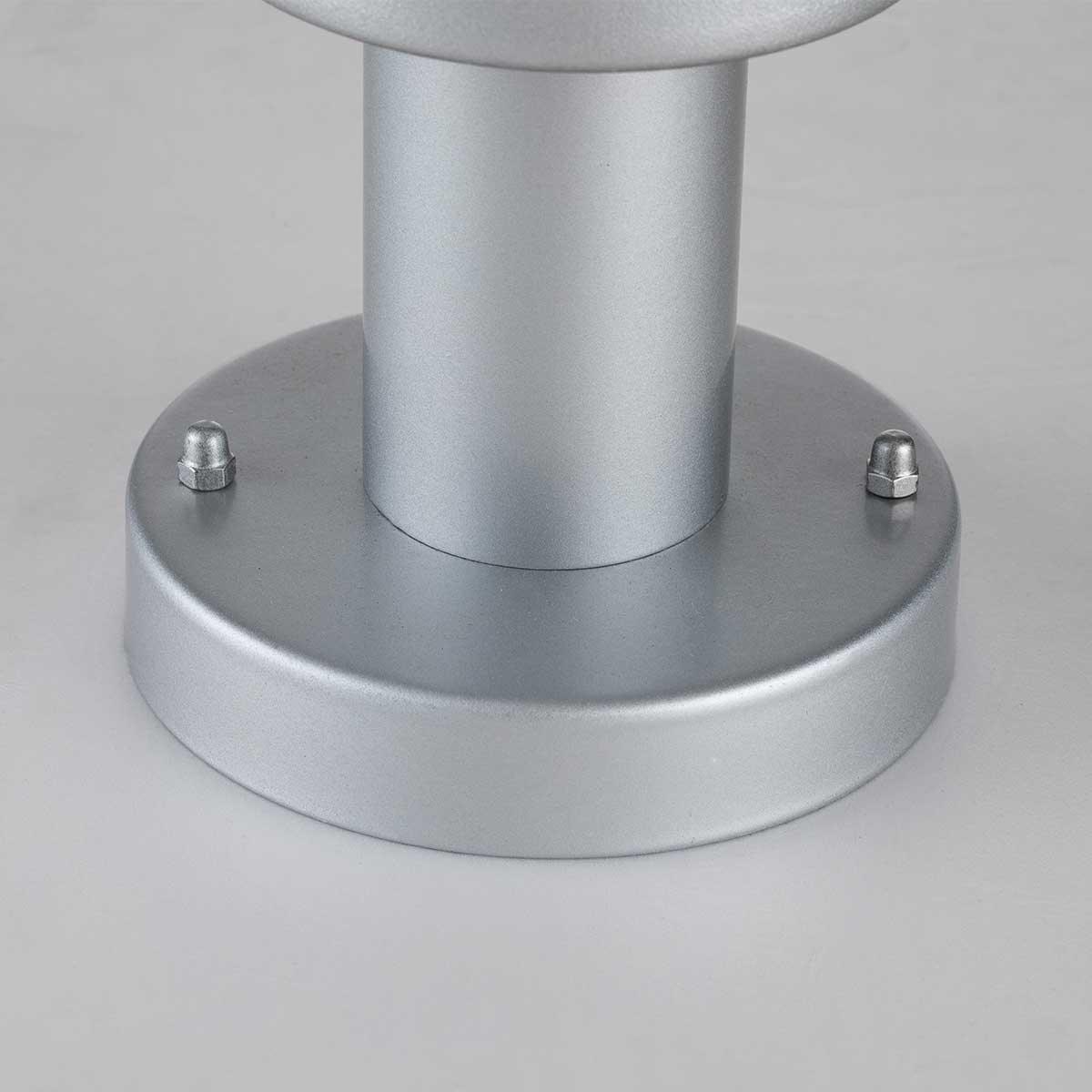 Klampenborg 1 Light Silver Outdoor Pedestal - PIR Sensor