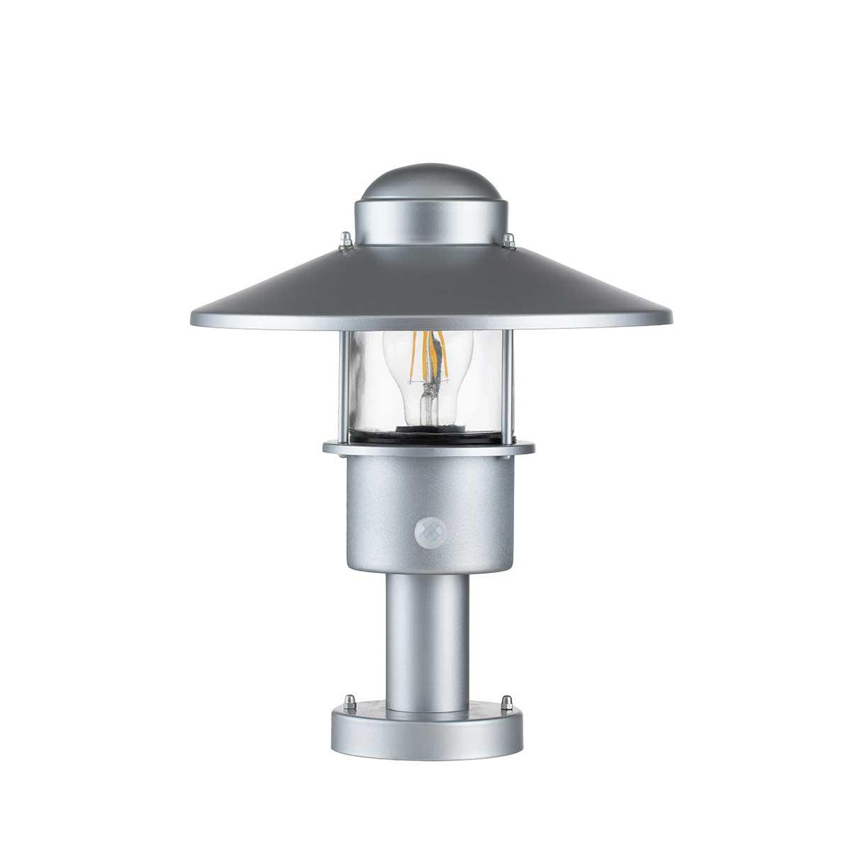 Elstead Klampenborg 1 Light Silver PIR Outdoor Wall Light